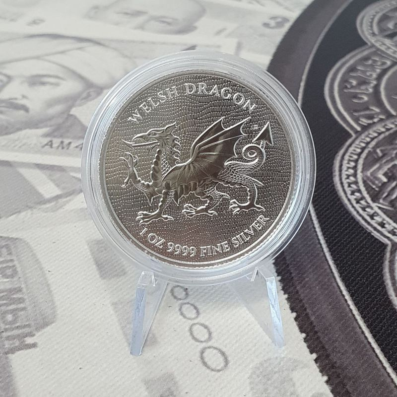 Валлийский дракон - о.Ниуэ, 2 доллара, 2022 год фото 3
