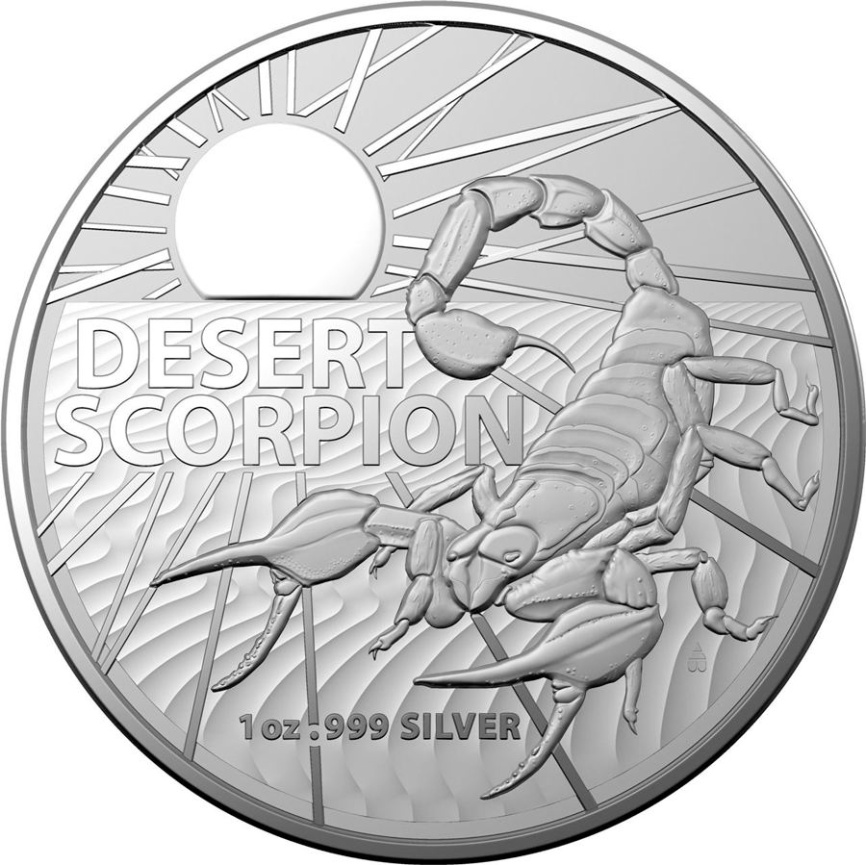 Пустынный скорпион - Австралия, 2022 год, 1 доллар фото 1