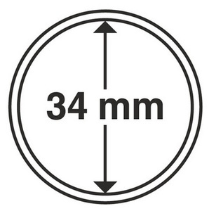 Капсула для монет диаметром 34 мм - Leuchtturm фото 1