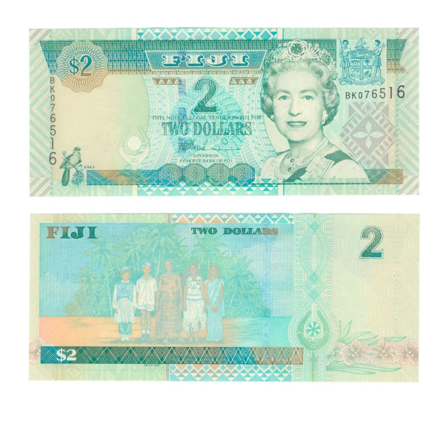 Фиджи 2 доллара 2002 год фото 1