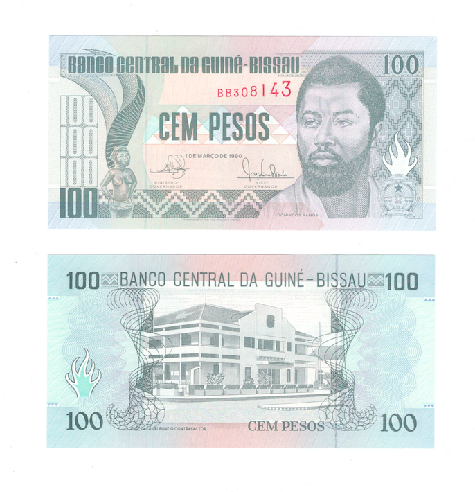 Гвинея-Бисау 100 песо 1990 год фото 1