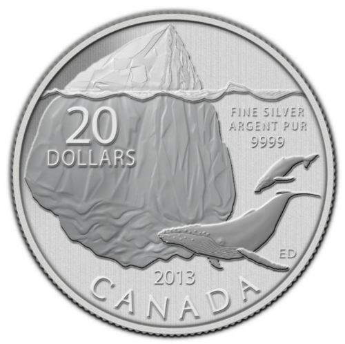 Киты, 20 долларов, Канада, 2013 год фото 1