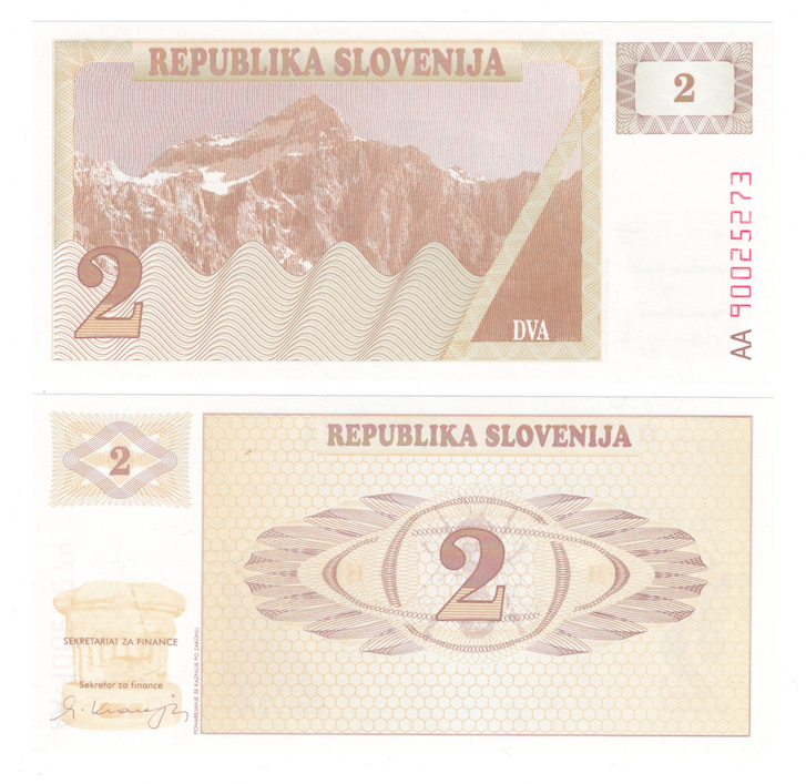 Словения | 2 толара | 1990 год фото 1