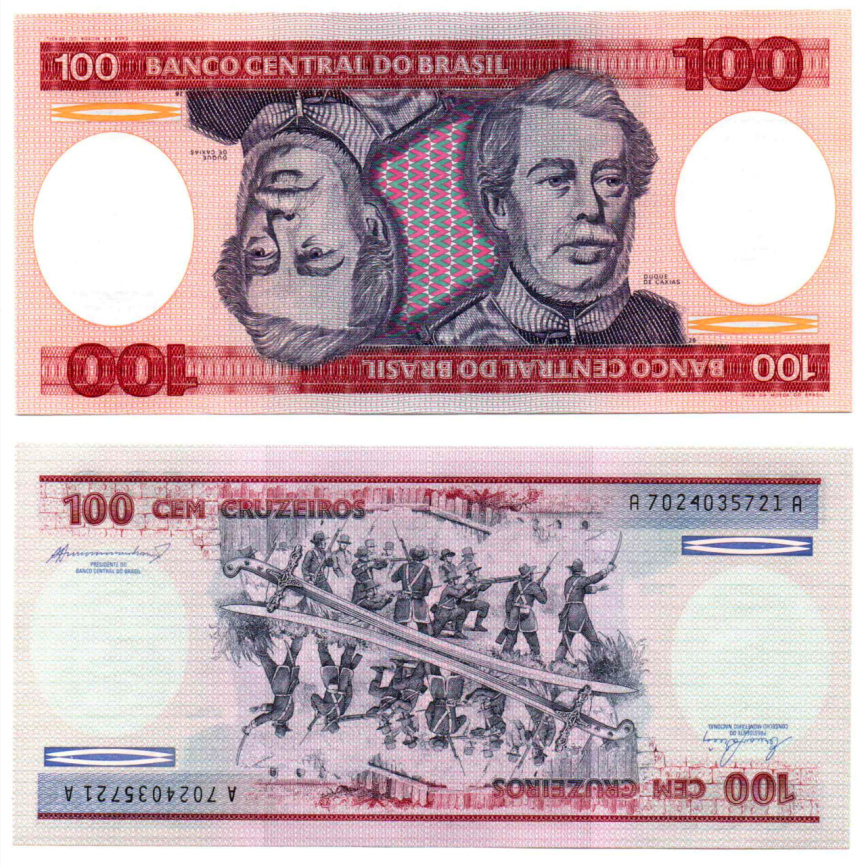Бразилия 100 крузейро 1981 год фото 1