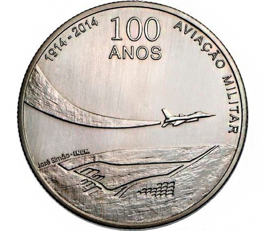 100 лет военной авиации - Португалия | 2,5 евро | 2014 год фото 1