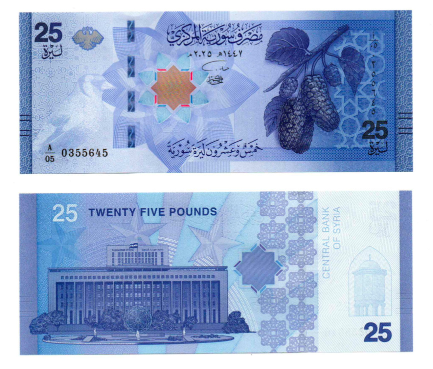 Сирия 25 фунтов 2026 год фото 1