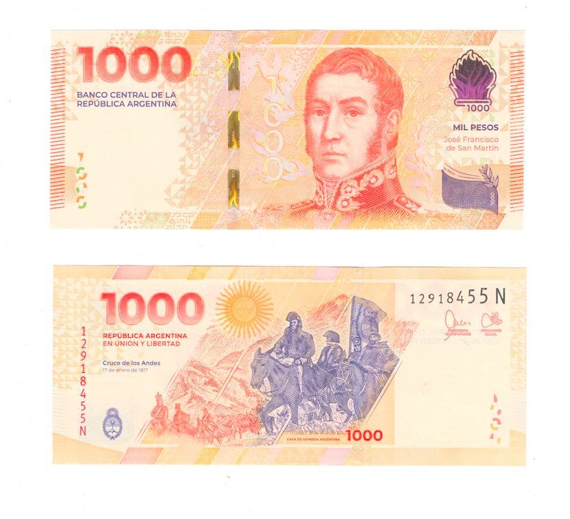 Аргентина 1000 песо 2023 год фото 1