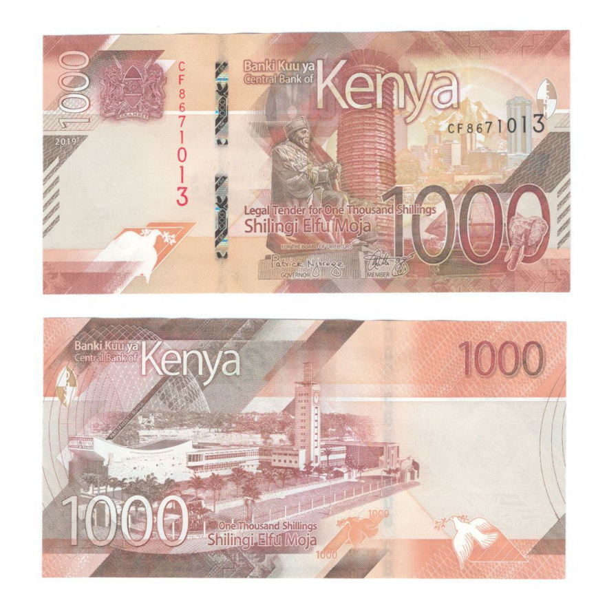 Кения 1000 шиллингов 2019 год фото 1
