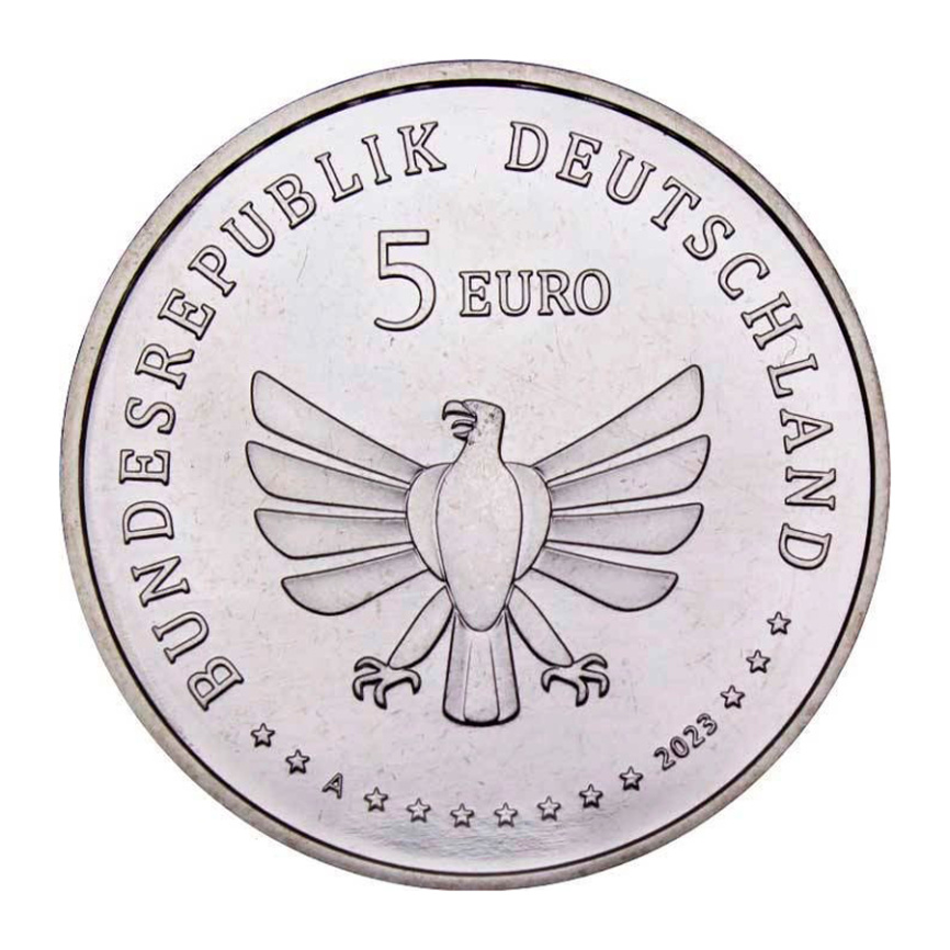 5 евро Германия 2023 - Бабочка Махаон фото 2