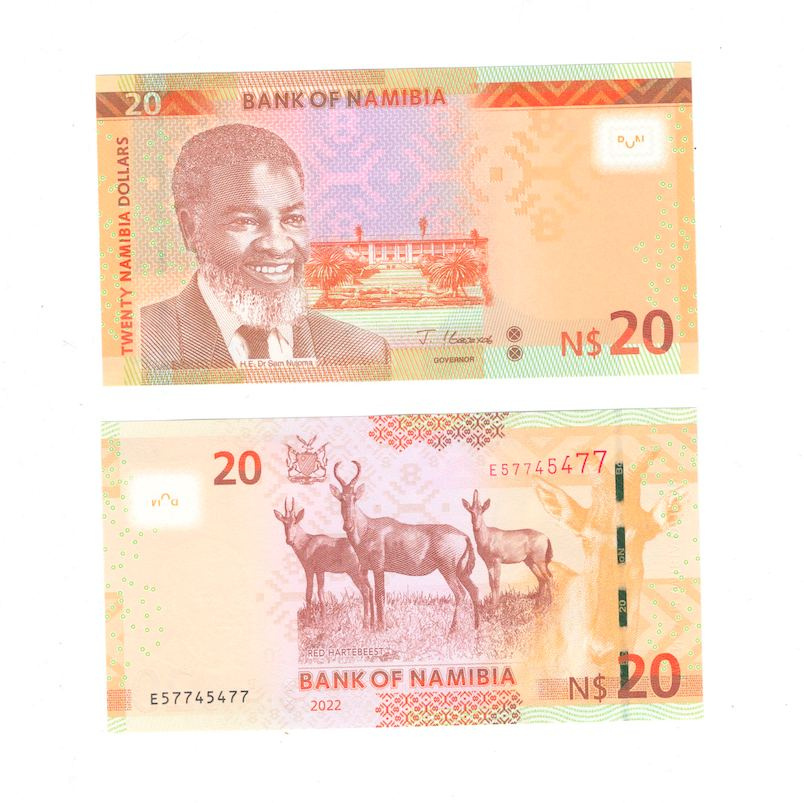 Намибия 20 долларов 2015-2022 гг фото 1