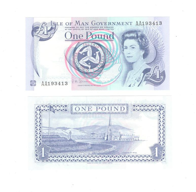 Остров Мэн 1 фунт 1990-2009 гг фото 1