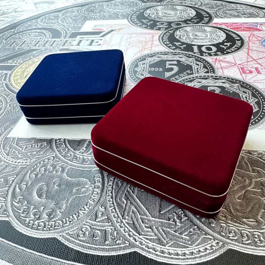 Футляр замшевый для 1 монеты 46 мм (с ободком) фото 3