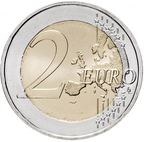 30 лет еврофлагу - 2 евро, Германия, 2015 год фото 2
