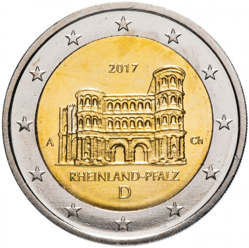 Германия 2 евро 2017 - Порта Нигра, Рейнланд-Пфальц фото 1