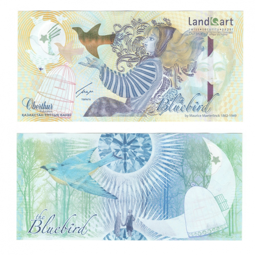 Тестовая банкнота "Bluebird" (Блуберд) (разновидность - малая звезда) фото 1