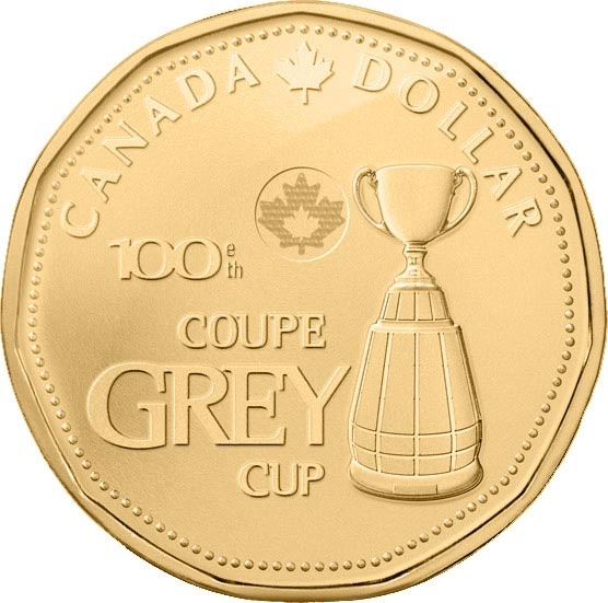 100 летие Grey Cup (Серый кубок) - 1 доллар 2012 года, Канада фото 1