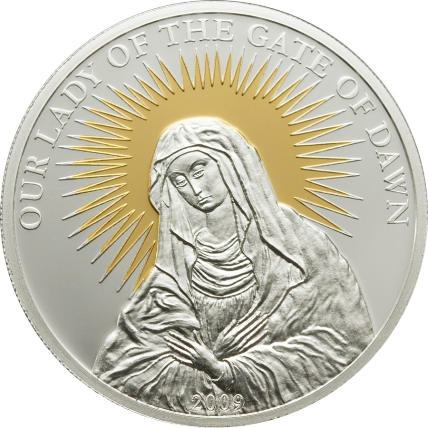 Остробрамская икона Божией Матери - Палау, 5 долларов, 2009  фото 1