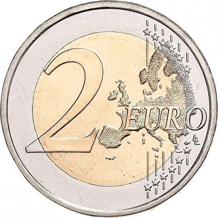 2 евро Эстония 2022 - Слава Украине фото 2