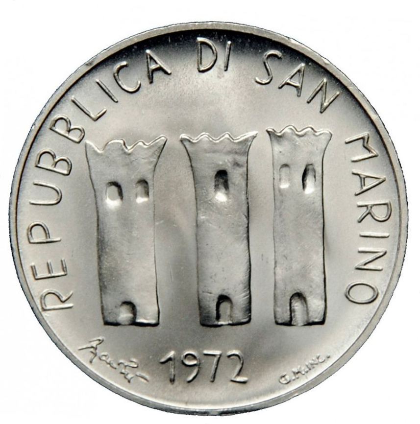 Сан-Марино 500 лир 1972 - Материнство фото 2