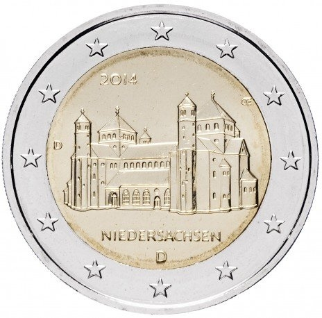 Замок Нижняя Саксония - 2 евро, Германия, 2014 год фото 1
