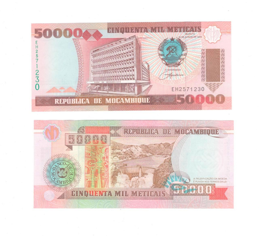 Мозамбик 50000 метикал 1993 год фото 1