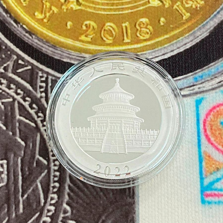 Cеребряная монета 2022 — Китайская панда фото 4