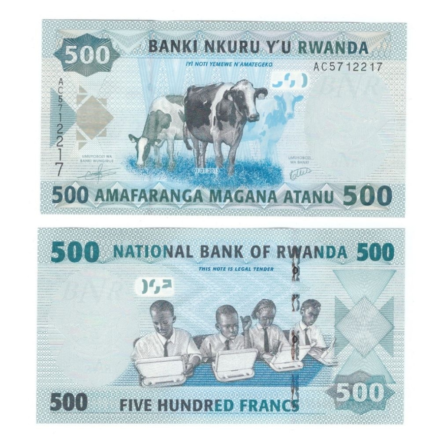 Руанда | 500 франков | 2013 год фото 1