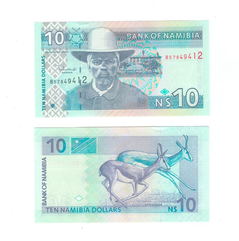 Намибия 10 долларов 2001 год фото 1