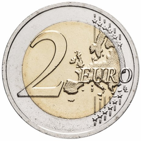 Корова - 2 евро, Латвия, 2016 год фото 2