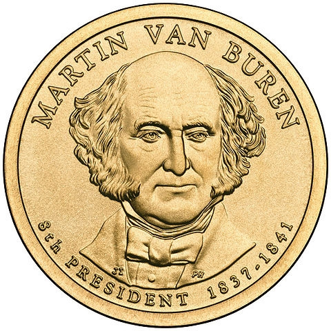 №8 Мартин Ван Бюрен 1 доллар США 2008 год фото 1