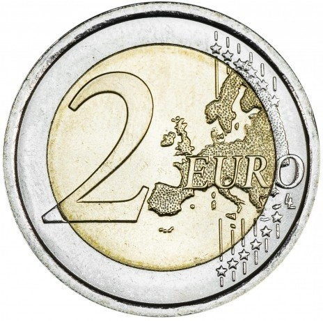 Данте Алигьери (Dante Alighieri) - 2 евро, Италия, 2015 год фото 2