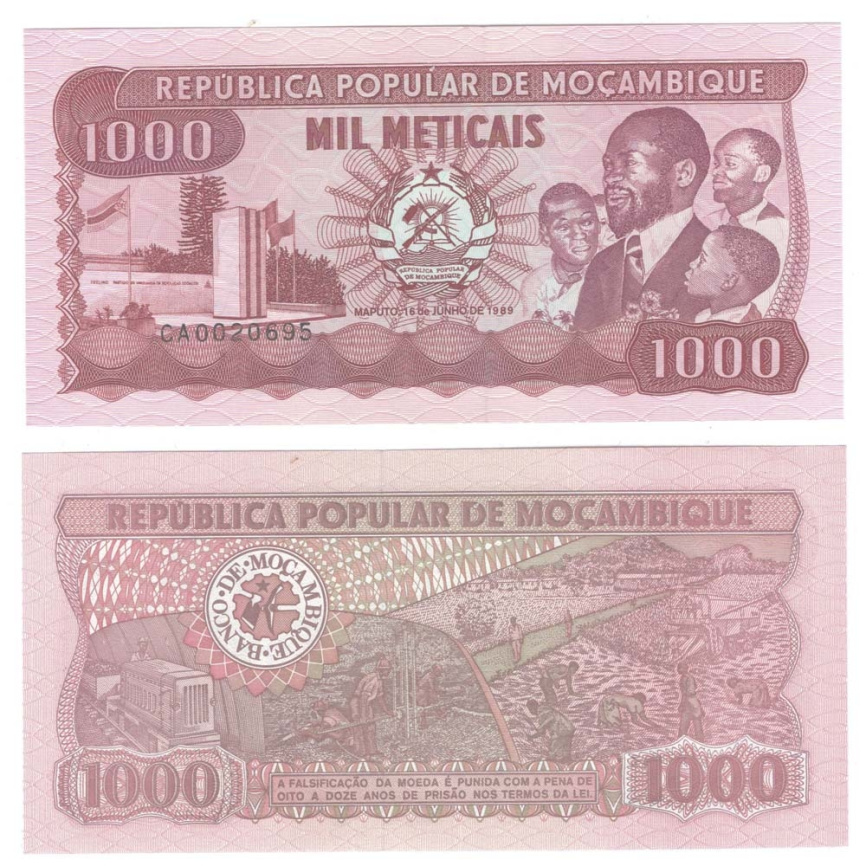 Мозамбик | 1000 метикал | 1989 год фото 1