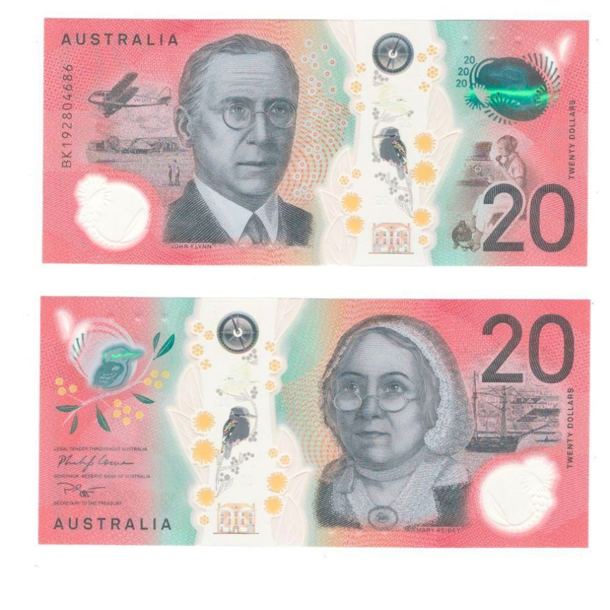 Австралия 20 долларов 2019 год (полимер) фото 1