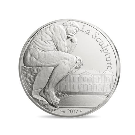 Огюст Роден. Мыслитель - Франция, 10 евро, 2017 год фото 1