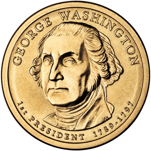 №1 Джордж Вашингтон 1 доллар США 2007 год  фото 1