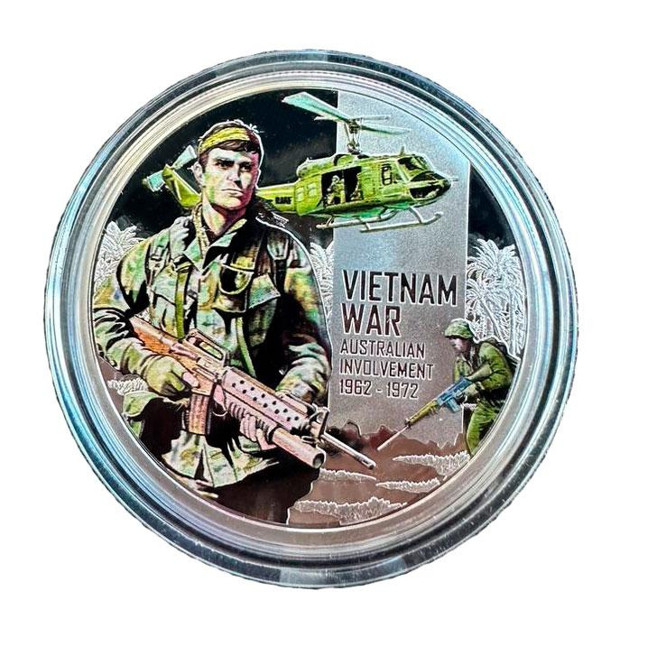 Вьетнамская война. Участие Австралии 1962-1972 - о.Ниуэ, 1/2 oz, 2012 фото 1