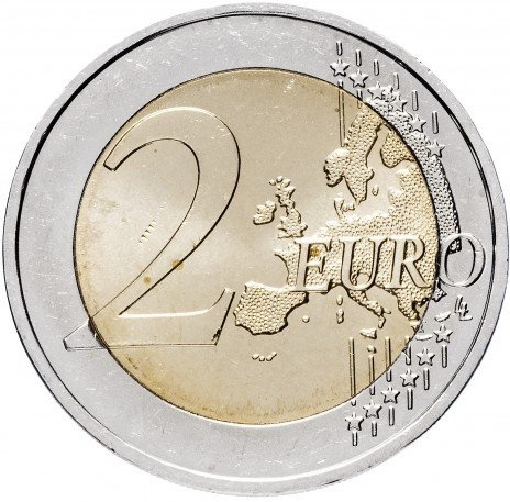 10 лет Экономическому и валютному союзу - 2 евро, Германия, 2009 год фото 2