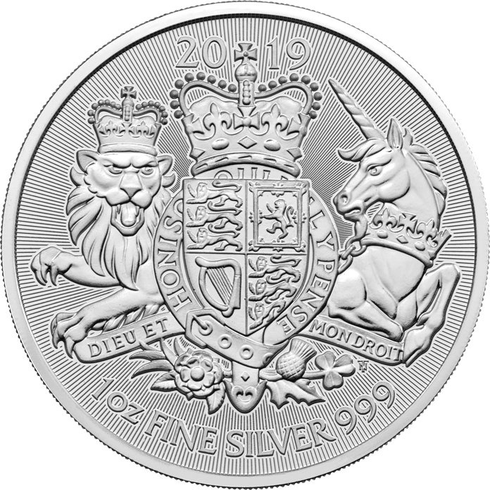 Королевский герб Великобритании - Англия, 2 фунта, 2019 год фото 1
