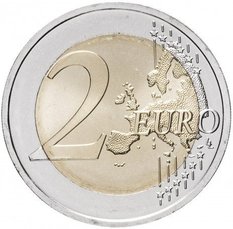 Литовский язык - 2 евро, Литва, 2015 год фото 2