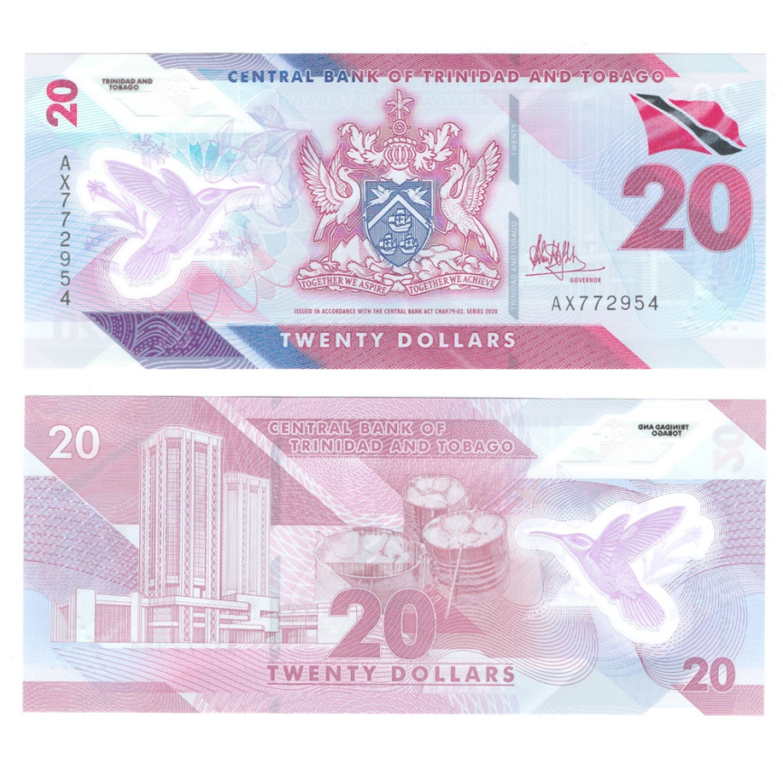 Тринидад и Тобаго 20 долларов 2020 год (полимер) фото 1