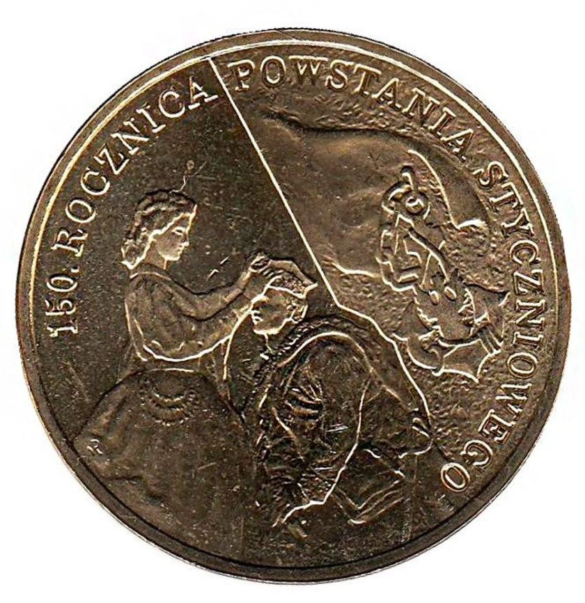 150 лет восстания 1863 года - Польша, 2 злотых, 2013 год фото 1