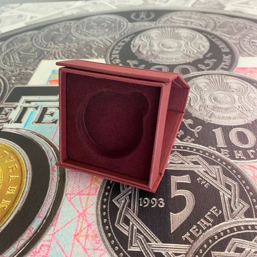 Коробка для монеты в капсуле (44 мм.) Логотип НБ РК фото 3