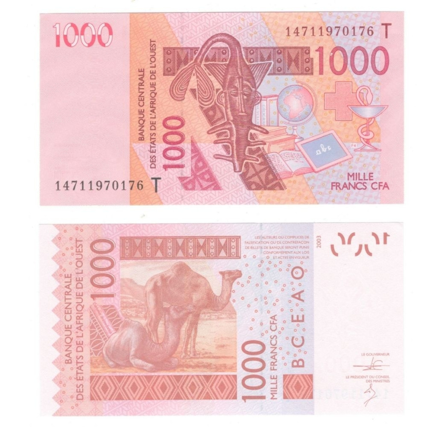 Западная Африка (Того) | 1000 франков | 2003 год фото 1