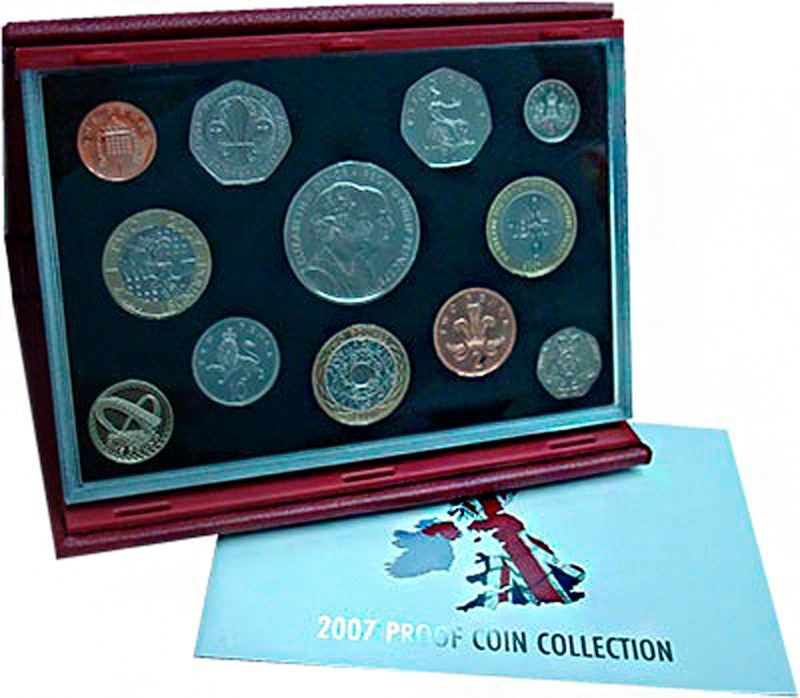 Набор монет Великобритании Proof 2007 год фото 1