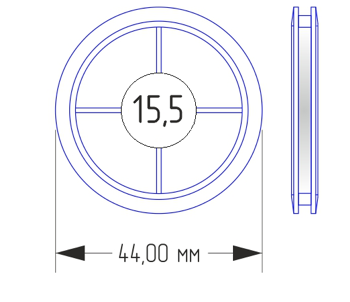 Капсула для монет 15,5 мм фото 1
