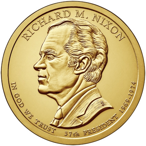 №37 Ричард Никсон 1 доллар США 2016 год фото 1