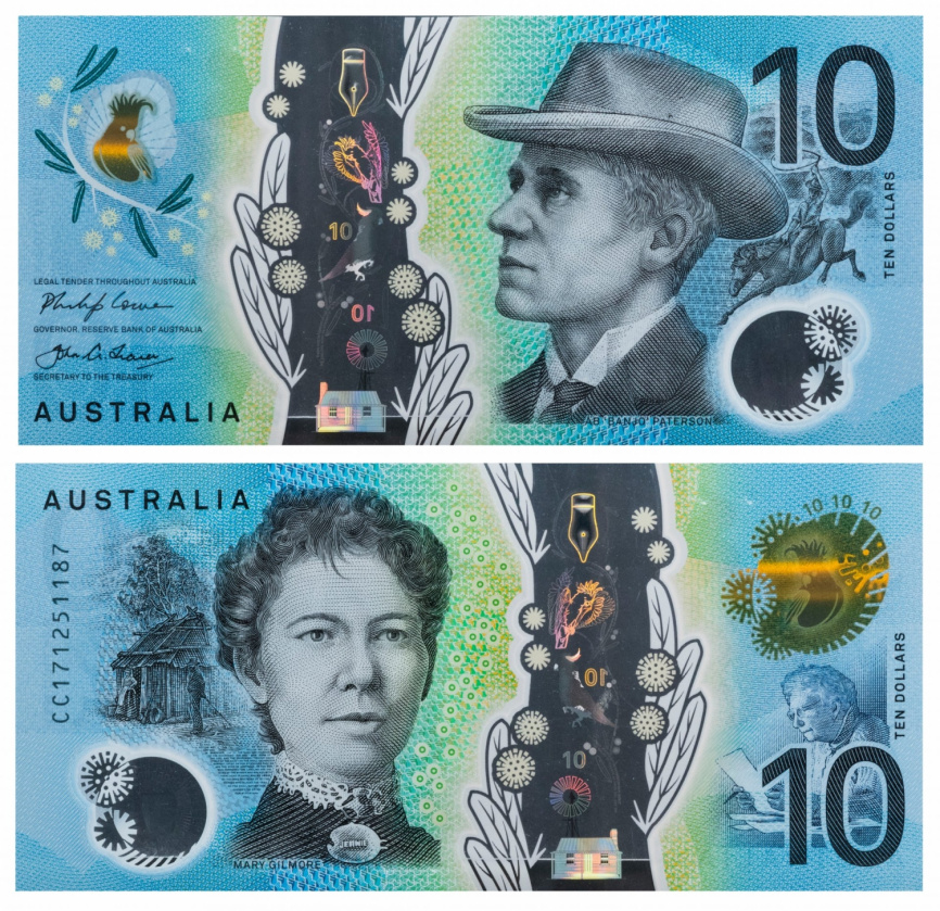 Австралия 10 долларов 2017 год (полимер) фото 1