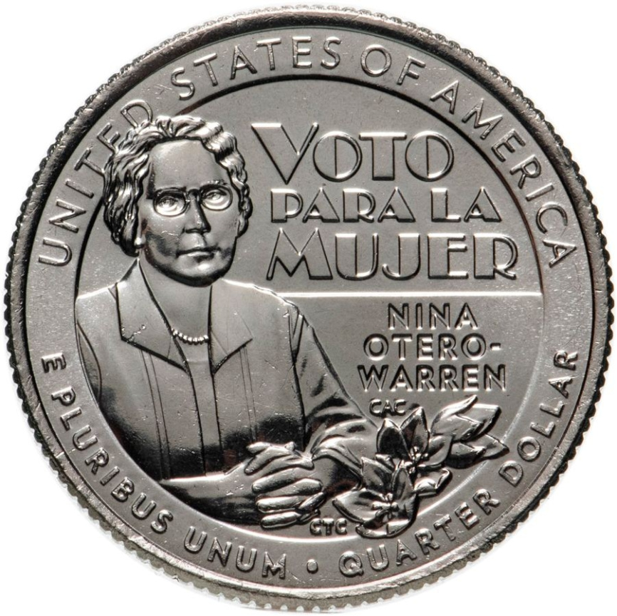 Нина Отеро-Уоррен, серия Женщины Америки - 25 центов | 2022 год | США фото 1