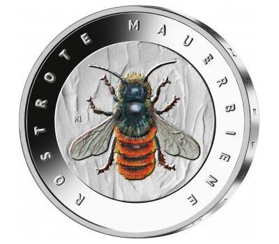 Красная пчела-каменщик - Германия, 5 евро, 2023 год фото 1