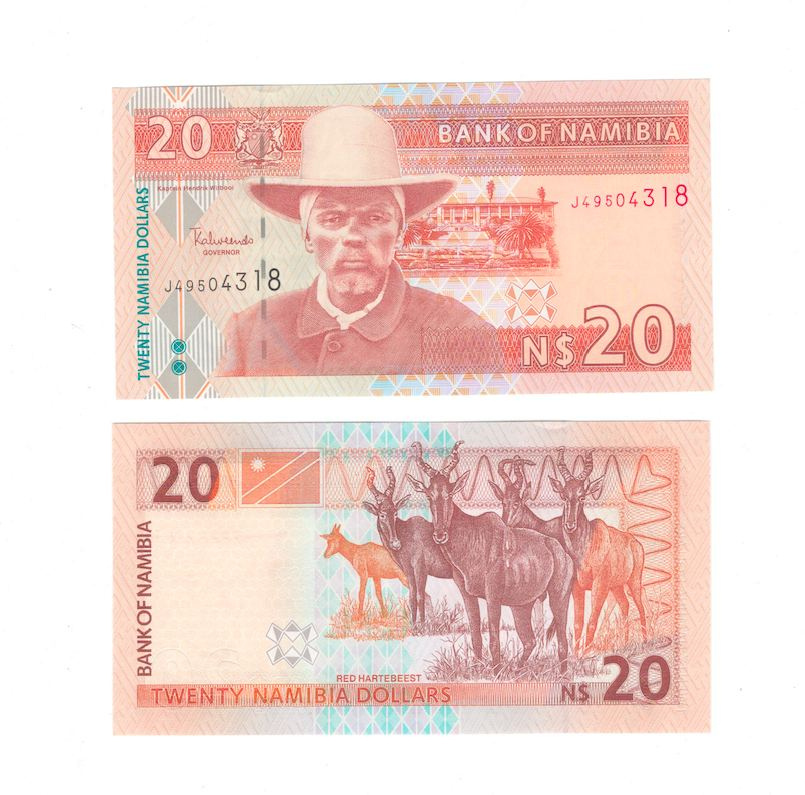 Намибия 20 долларов 2002 год фото 1